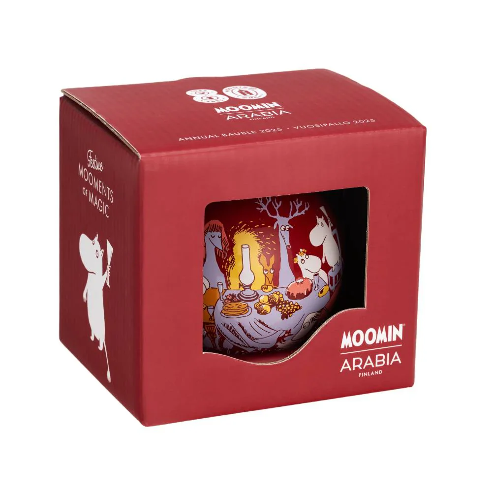 Bombka porcelanowa 2025 Festive Moments - Moomin Arabia - Image 3