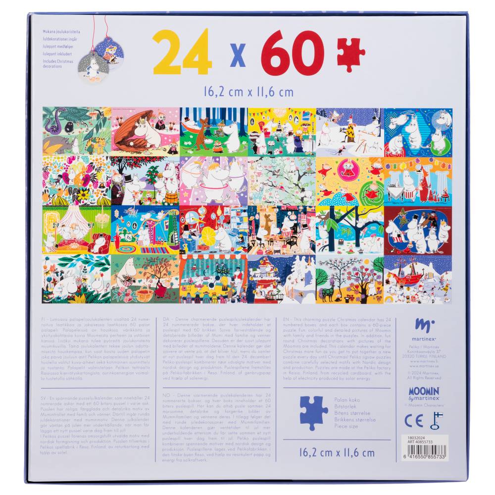 Kalendarz adwentowy PUZZLE Muminki - Martinex - Image 3