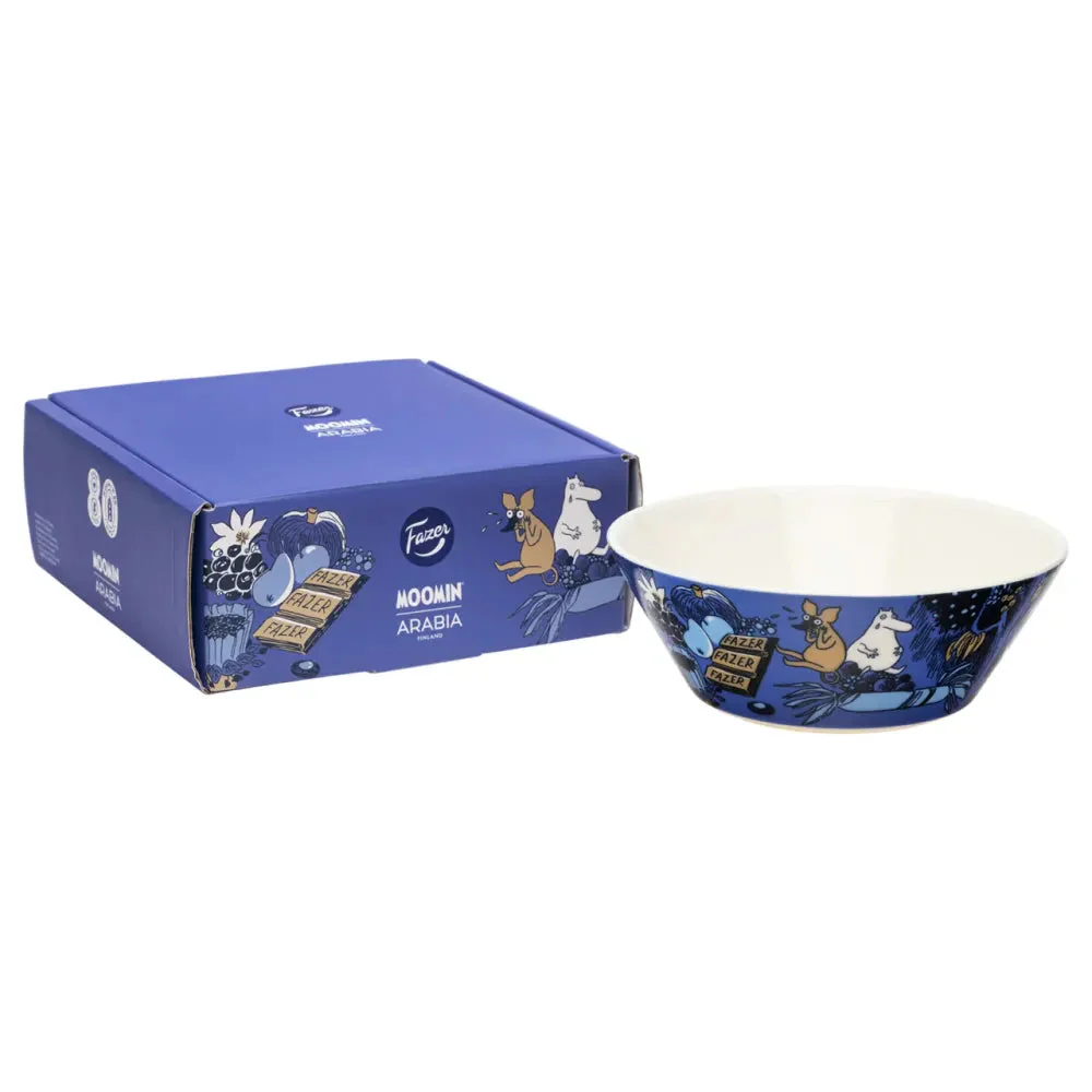 Zestaw jubileuszowy Muminki 80-lecie miska porcelanowa i czekolada Fazer - Image 4