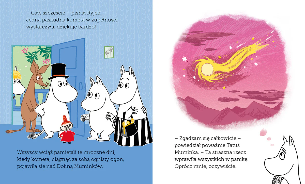 Książka Muminek Mamusia Muminka i Kometa HarperKids - Image 4