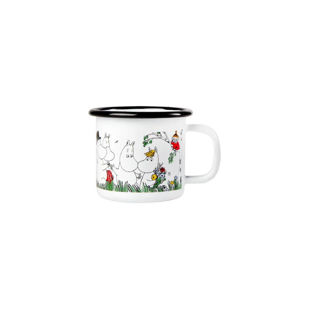Kubek emaliowany 150ml Rodzina Muminków (biały) Muurla - Image 4
