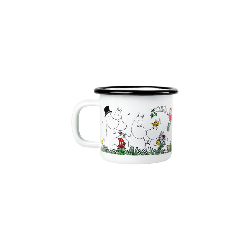 Kubek emaliowany 150ml Rodzina Muminków (biały) Muurla - Image 6