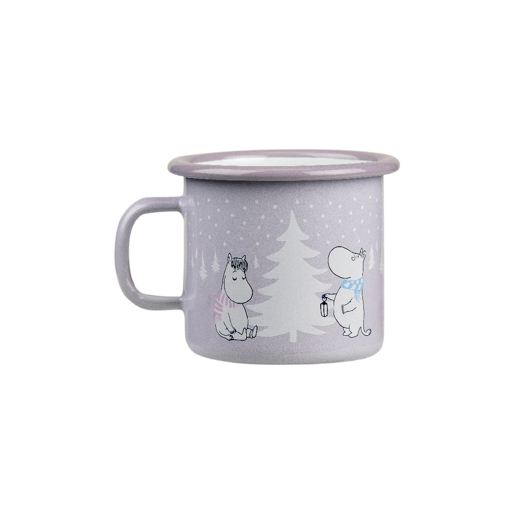 Kubek emaliowany 250ml Muminki Zima (fioletowy) Muurla - Image 4