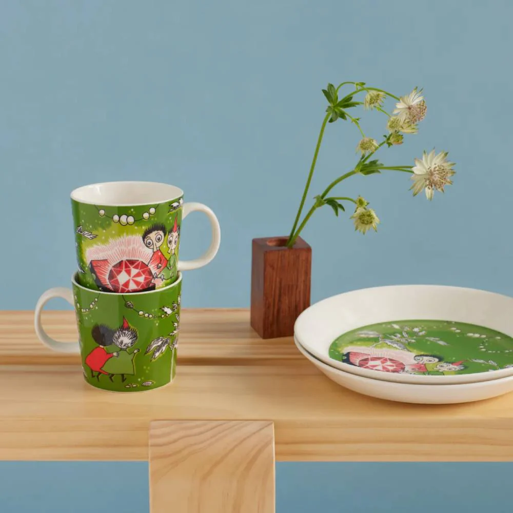 Kubek porcelanowy 300ml Topik i Topcia i szmaragd Czarnoksiężnika Moomin Arabia - Image 3
