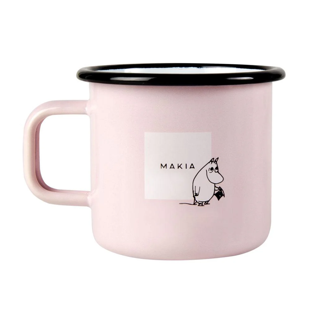 Kubek emaliowany 370ml Muminki x Makia (różowy) Muurla - Image 2