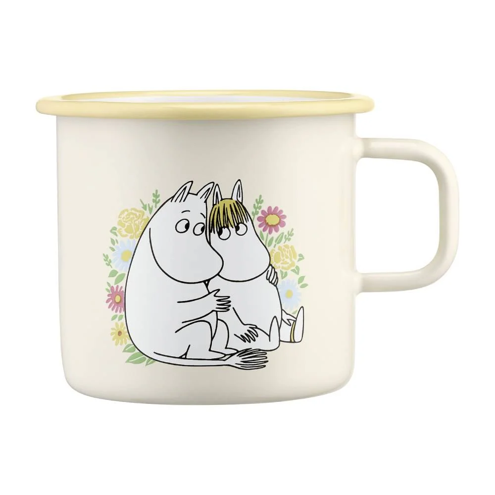 Kubek emaliowany 550ml Muminki wśród kwiatów Muurla - Image 4