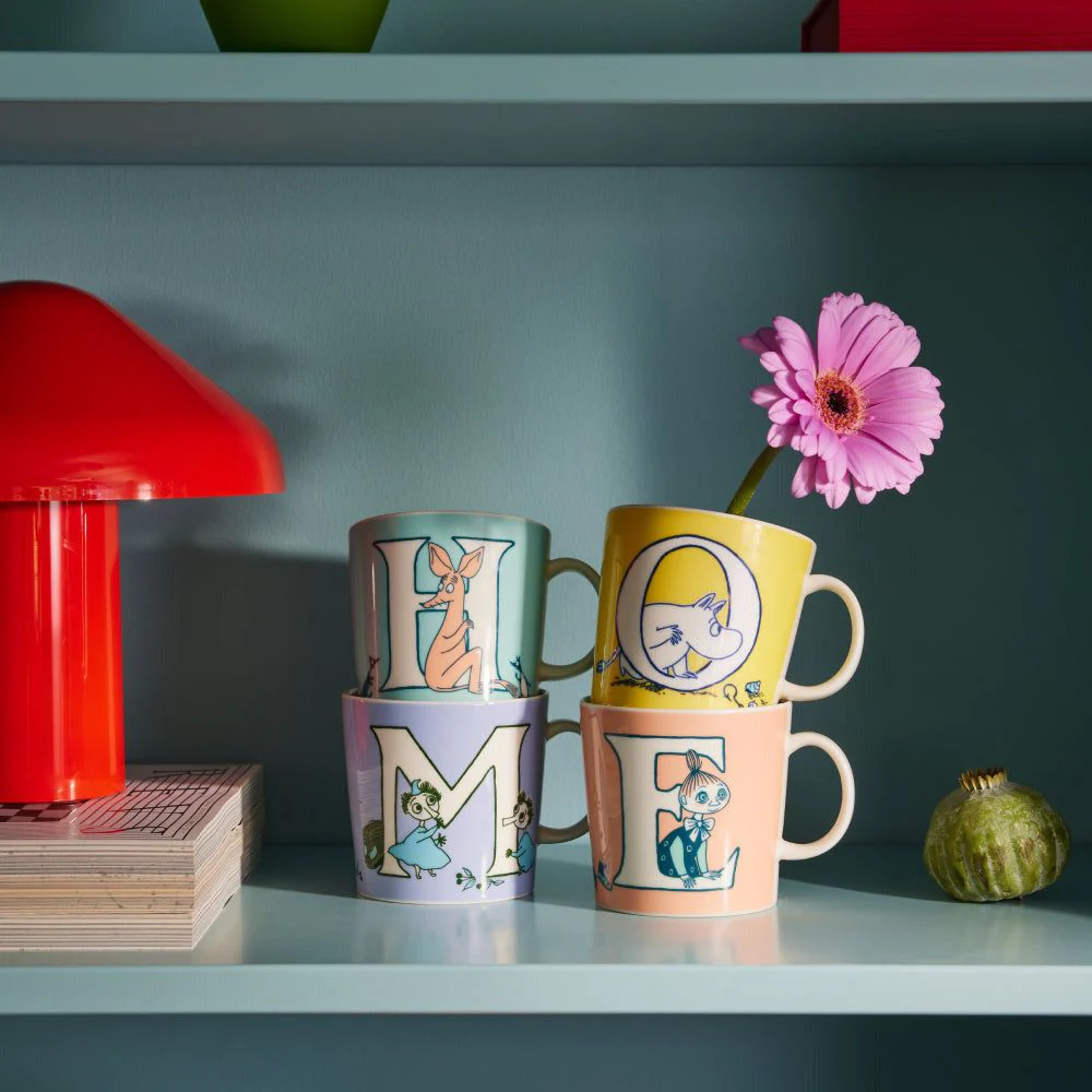 Kubek porcelanowy 400ml Muminki ABC Topik i Topcia "M" Moomin Arabia - Image 4
