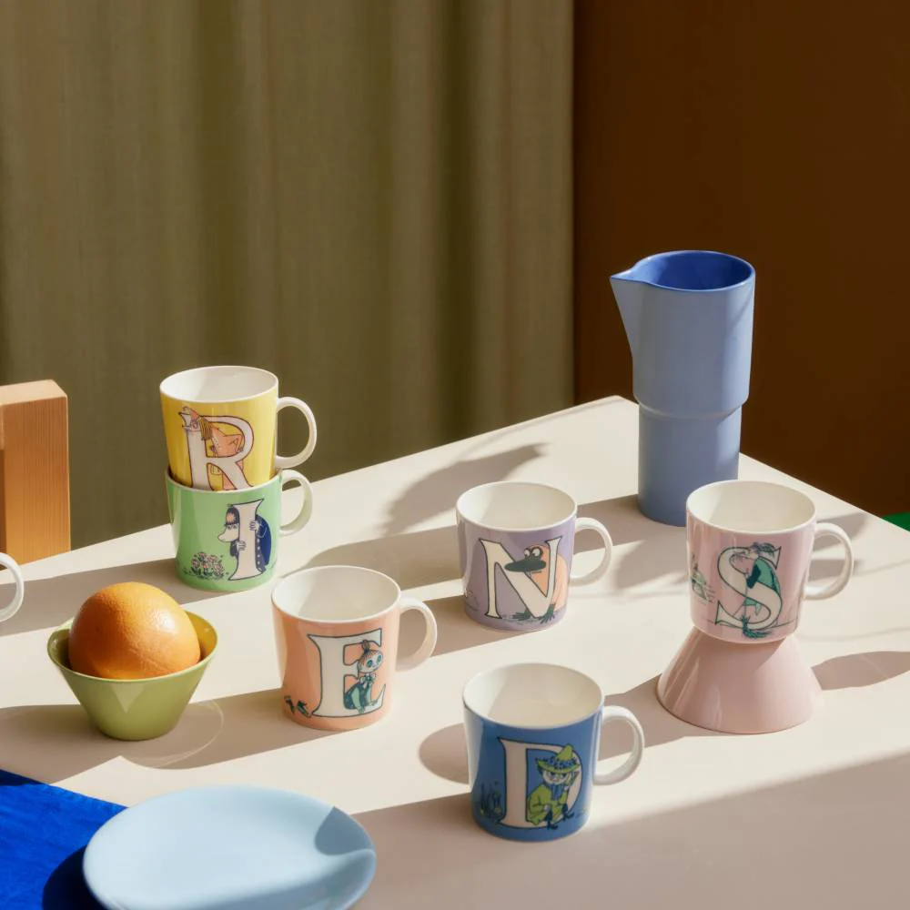 Kubek porcelanowy 400ml Muminki ABC Włóczykij "D" Moomin Arabia - Image 4