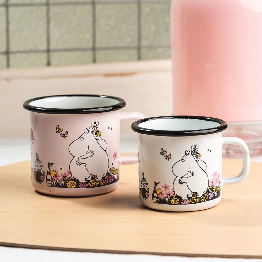 Kubek emaliowany 250ml Przytulone Muminki i Mała Mi (biały) Muurla - Image 6