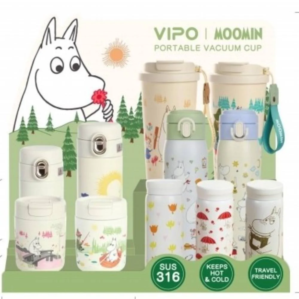 Kubek termiczny dla dzieci Muminek i kwiaty 200ml Vipo - Image 7