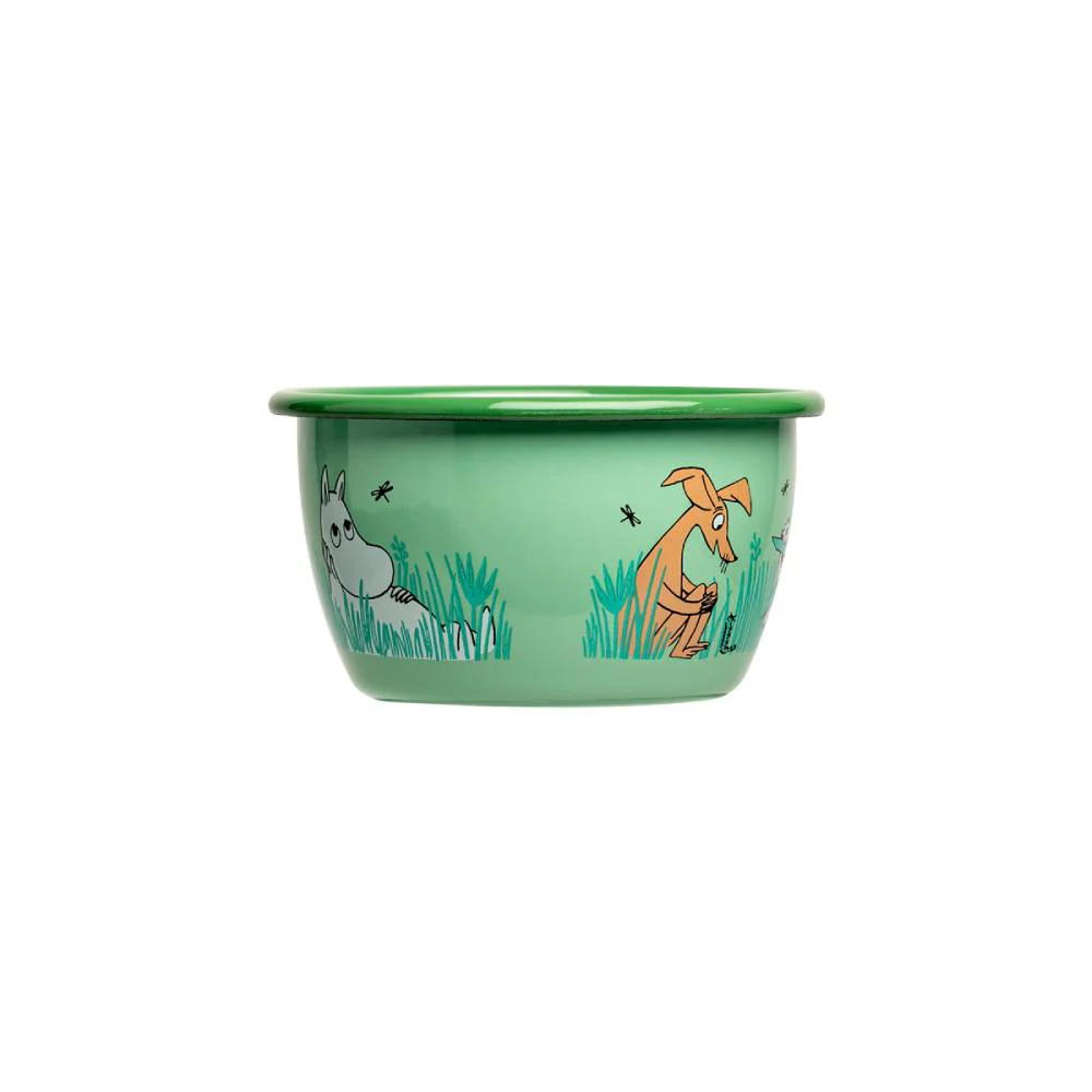 Miska emaliowana 300ml Włóczykij, Ryjek Muminek (zielony) Muurla - Image 6