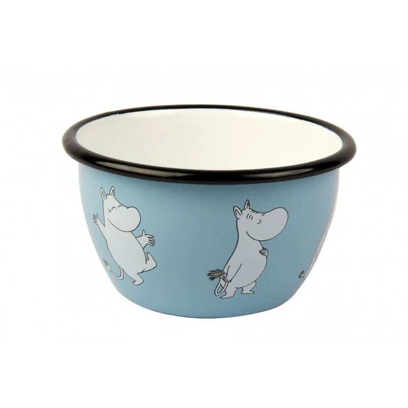 Miska emaliowana 600ml Muminek (jasnoniebieska) Muurla - Image 3