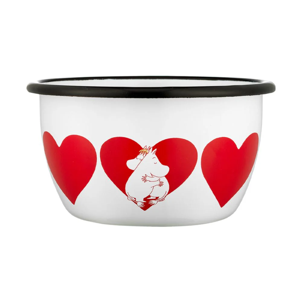 Miska emaliowana 600ml Muminki Heart Muurla - Image 2