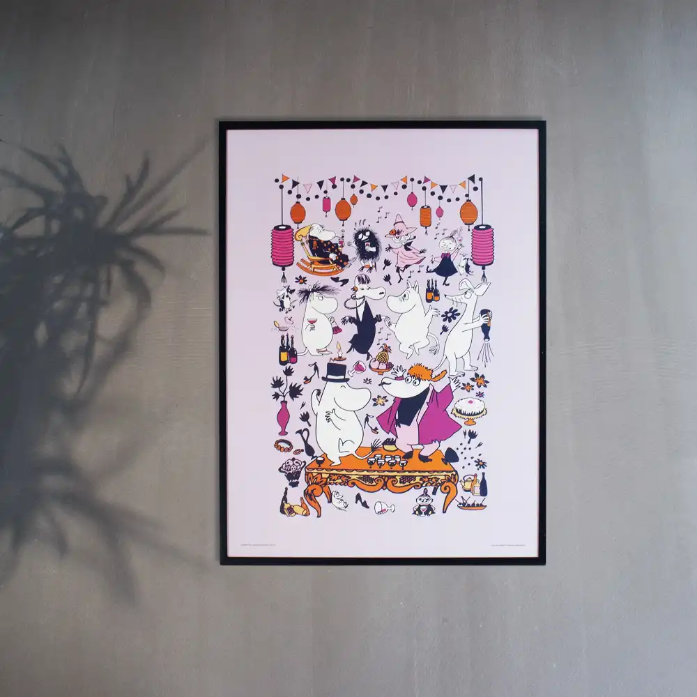Plakat 30x40cm Muminki Party (różowy) NordicBuddies - Image 5