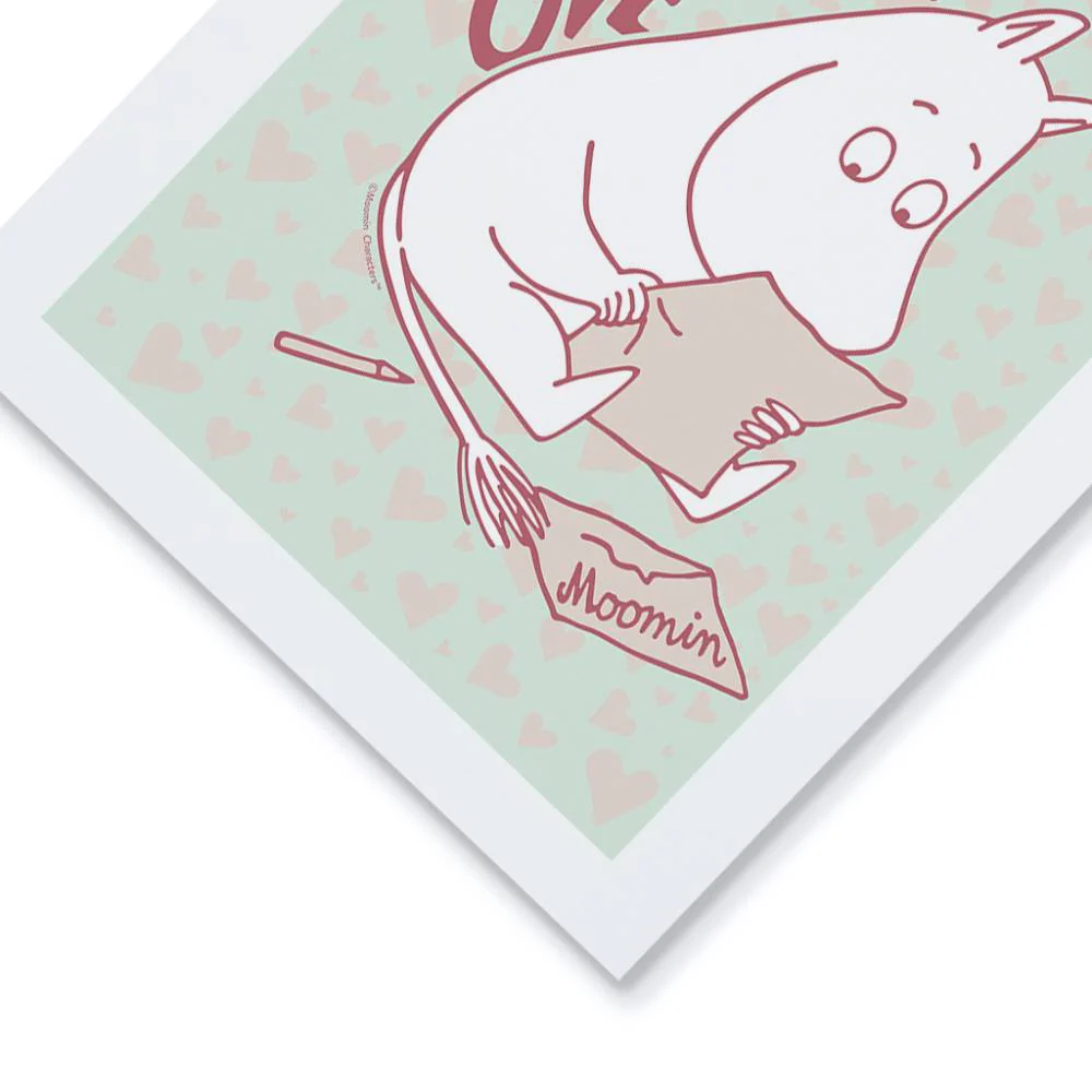 Plakat A4 Muminek List Miłosny - The Official Moomin Shop - Image 2