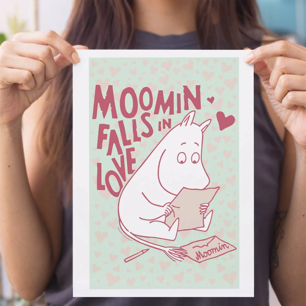 Plakat A4 Muminek List Miłosny - The Official Moomin Shop - Image 3