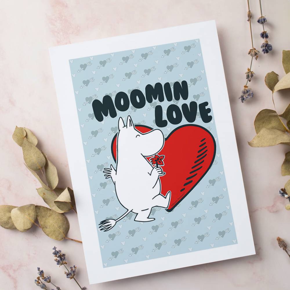 Plakat A4 Muminek Tańczący Love - The Official Moomin Shop - Image 6