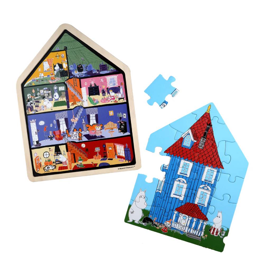 Puzzle drewniane Dom Muminków - Barbo Toys - Image 2