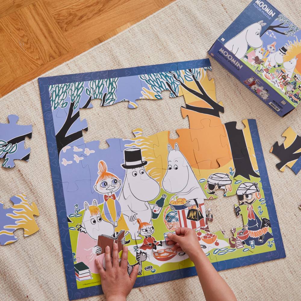Puzzle drewniane Muminki Piknik 24 el. Barbo Toys - Image 3