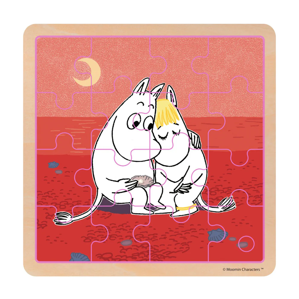 Puzzle drewniane w ramce 16 el. Przytulone Muminki Barbo Toys - Image 3