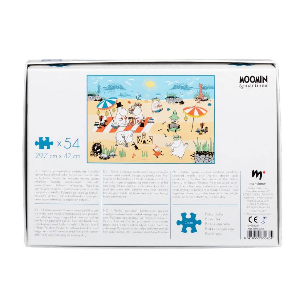Puzzle Dzień na plaży Muminków 54 el. Martinex - Image 3