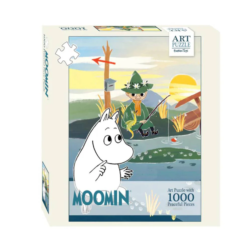 Puzzle Muminki 1000 el. Muminek z Włóczykijem na rybach Barbo Toys - Image 2