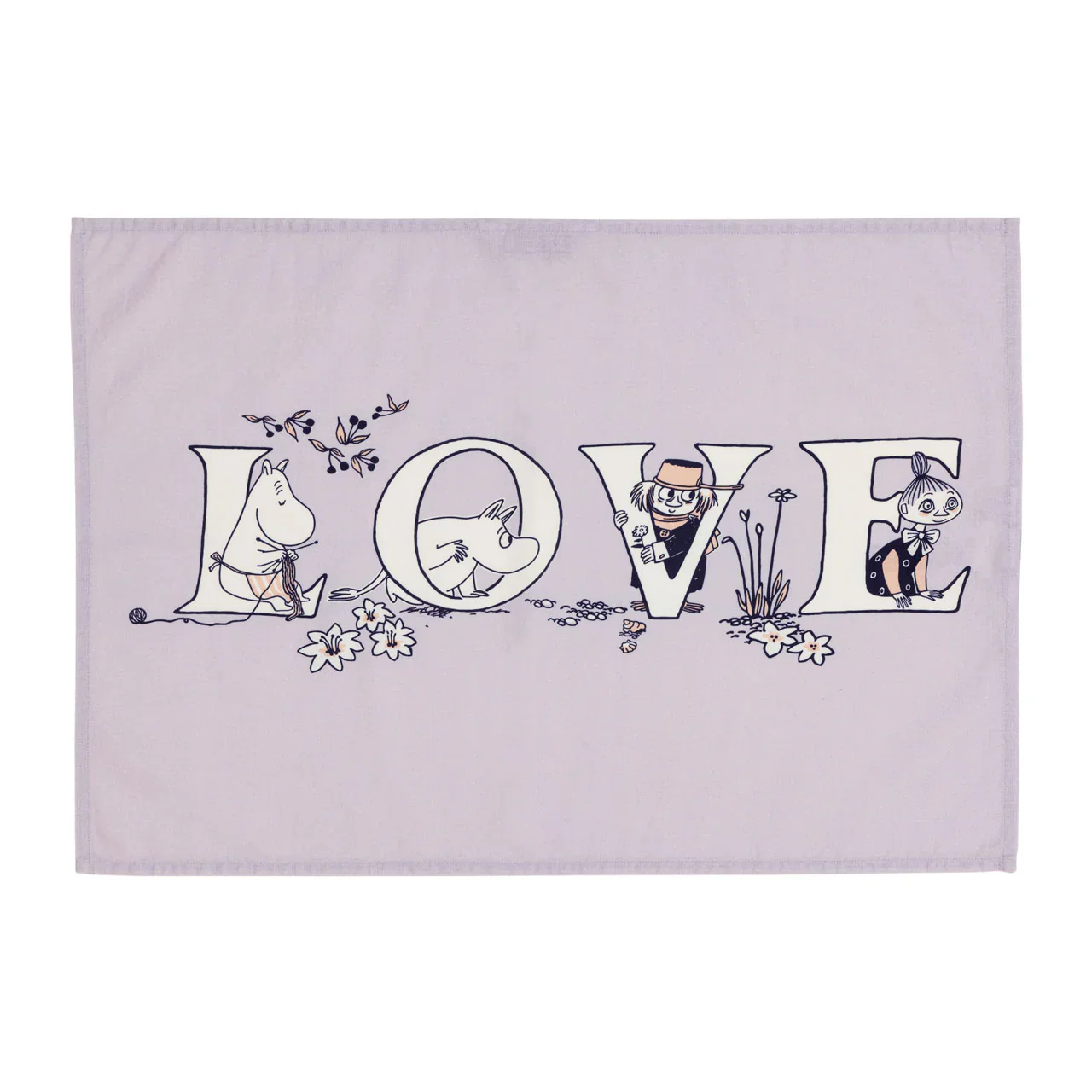Ręcznik kuchenny 2 szt. LOVE x ABC 50x70 cm Muminki - Image 3