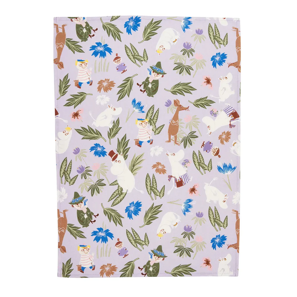 Ręcznik kuchenny Muminki Kwiaty 2-sztuki 50x70cm (zielony) Arabia Finland - Image 2