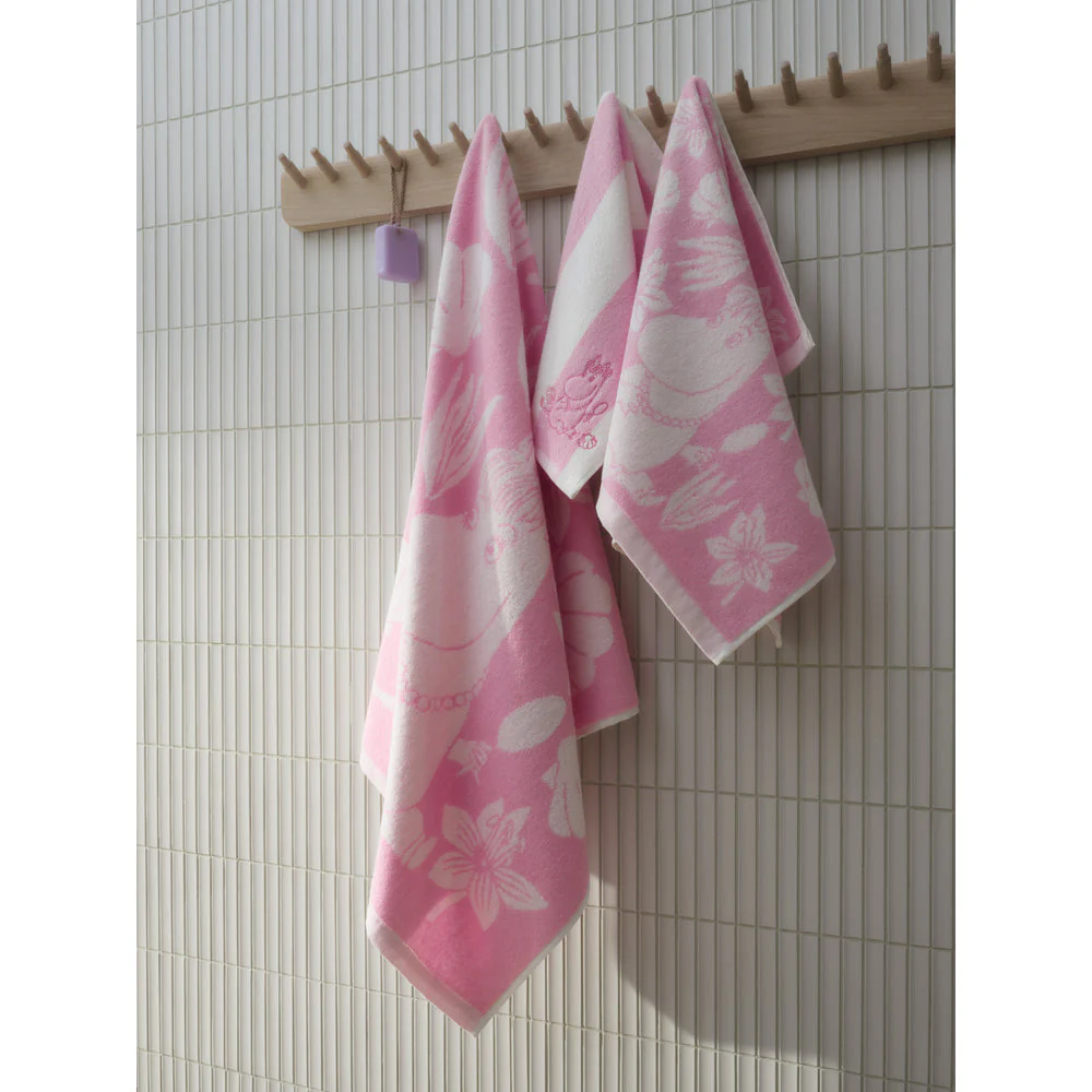 Ręcznik Migotka i muszelki GOTS 30x50cm (róż) - Arabia Finland - Image 2