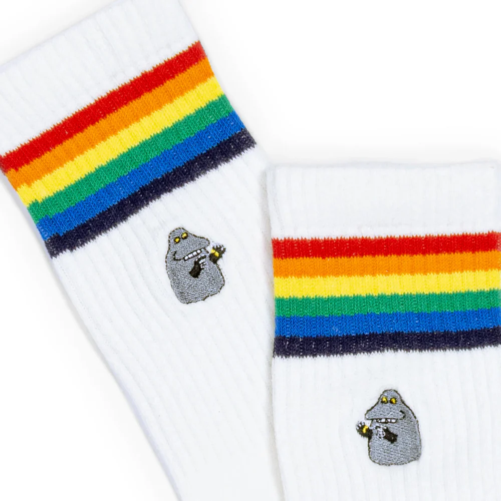 Skarpety Retro Buka tęczowe NordicBuddies - Image 3