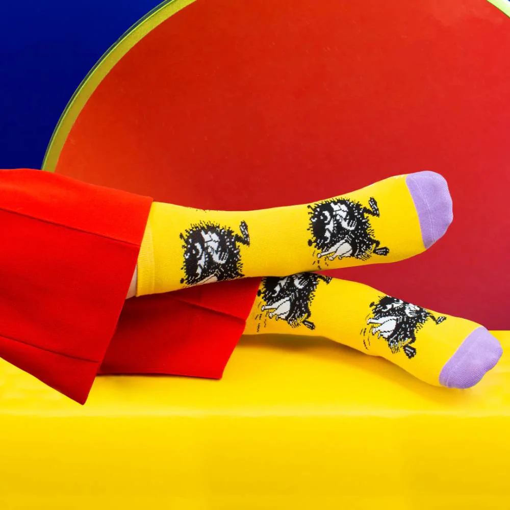 Skarpety damskie Bobek żółto-fioletowe 36-42 NordicBuddies - Image 2