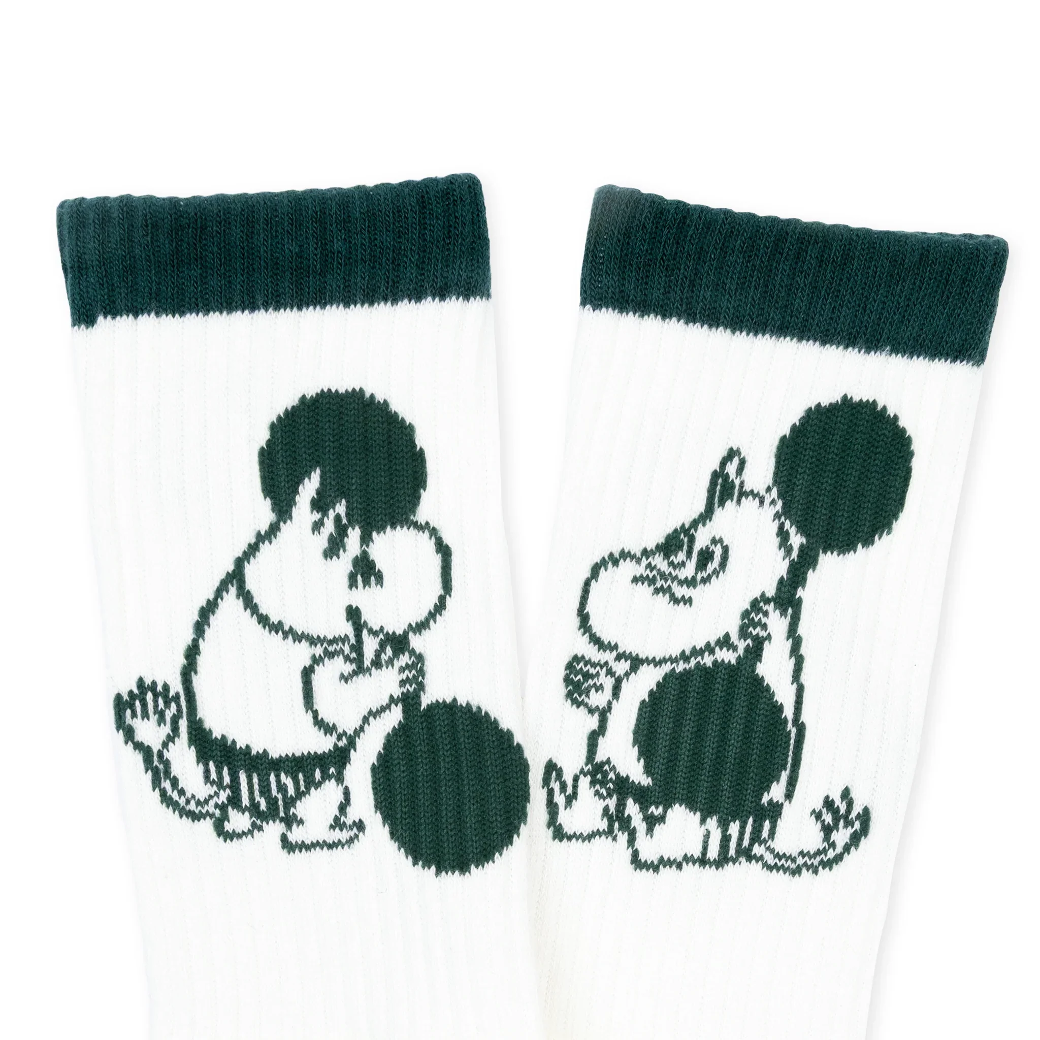 Skarpety Muminek Retro '25 sport zielono-białe 40-45 NordicBuddies - Image 2