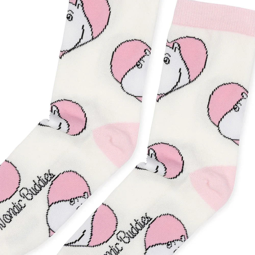 Skarpety Muminek w serduszku biały 36-42 NordicBuddies - Image 3