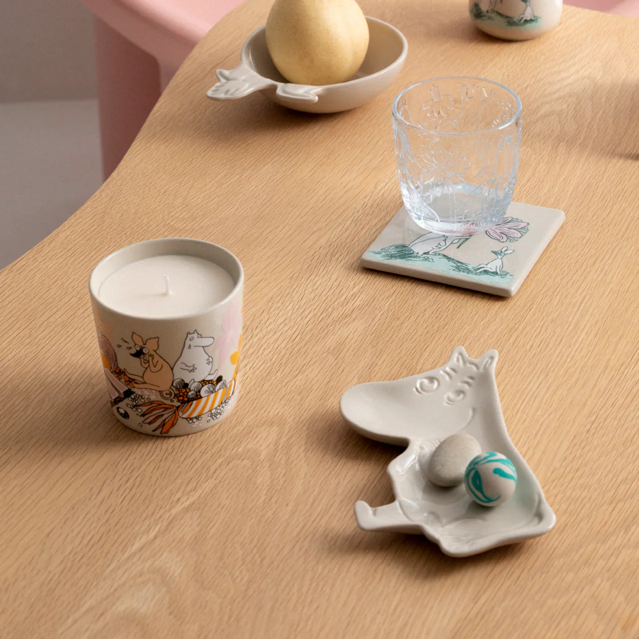 Świeca w ceramice "Muminki i duża powódź" - Moomin Arabia - Image 3
