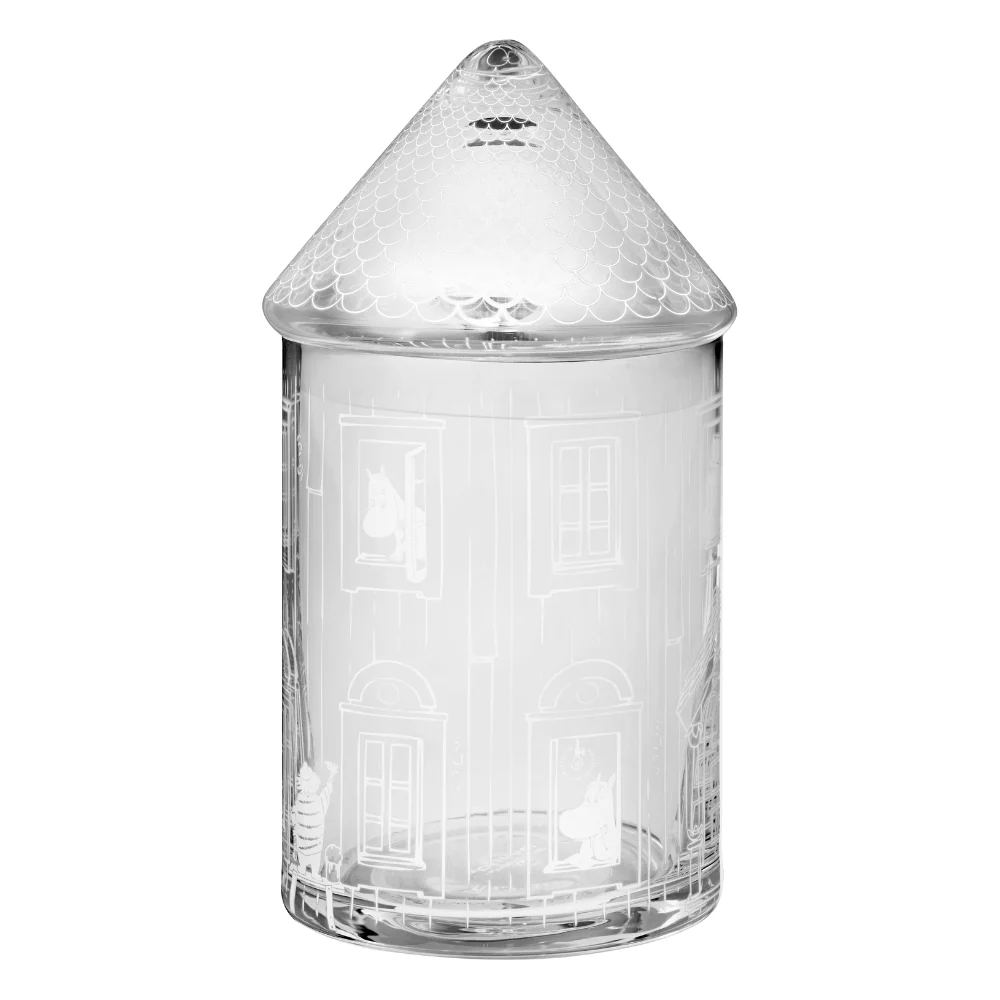 Szklany słoik na ciasteczka Domek Muminków (18,5cm) Muurla - Image 6