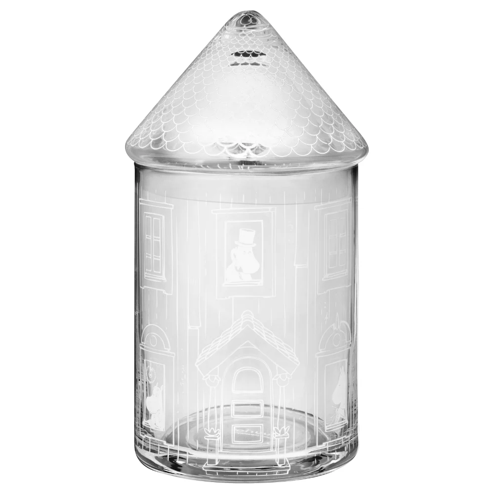 Szklany słoik na ciasteczka Domek Muminków (18,5cm) Muurla - Image 7