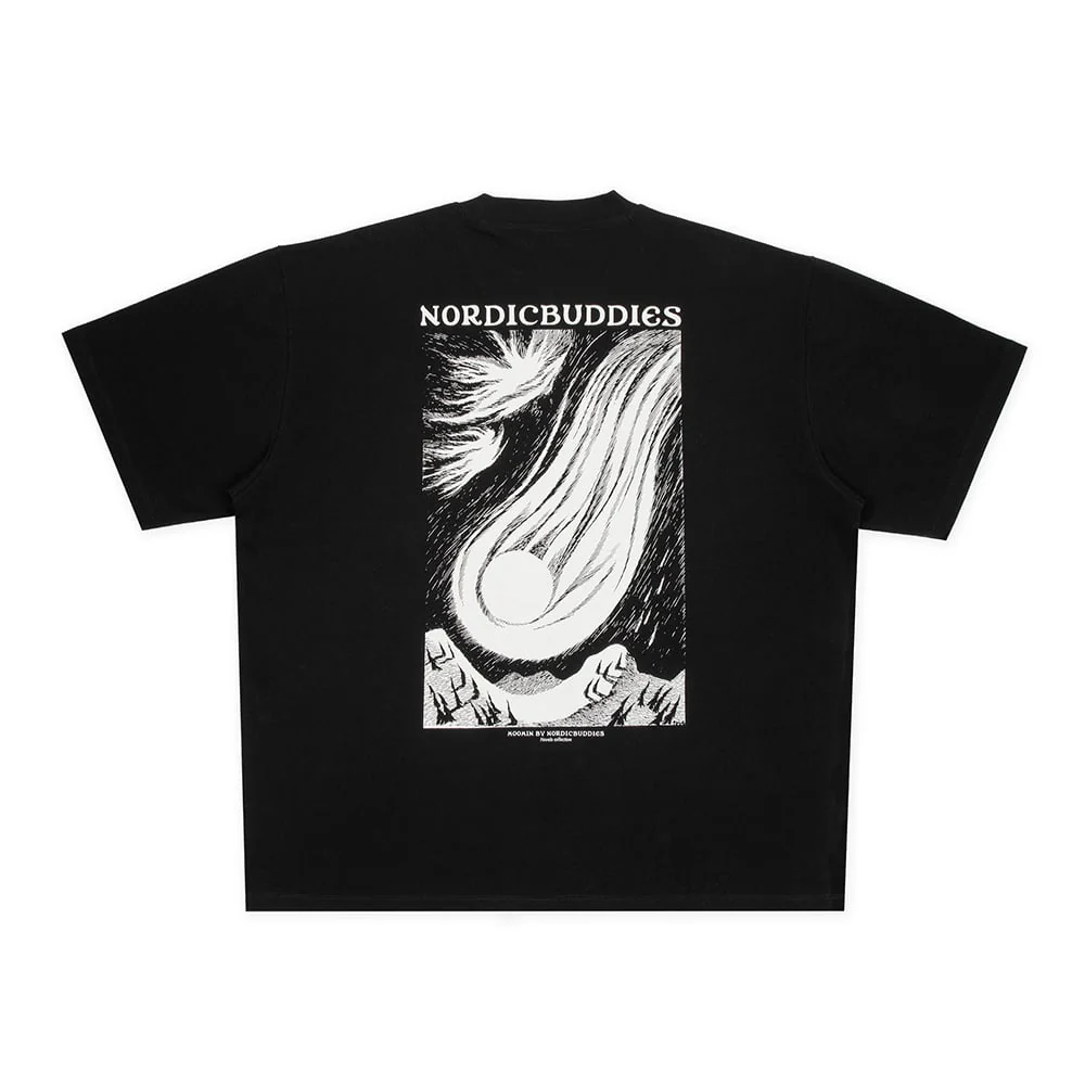T-shirt Kometa nad Doliną Muminków czarny - Nordicbuddies - Image 3