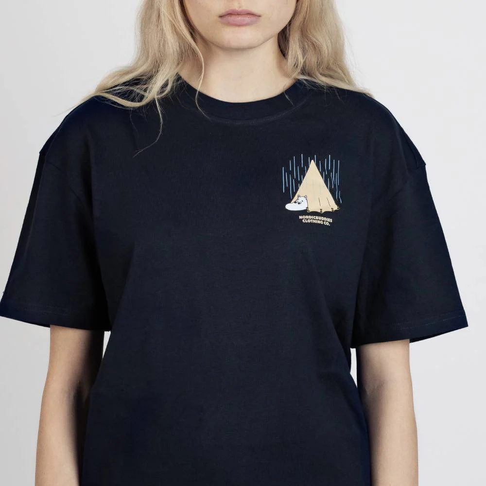 T-shirt Muminek z Włóczykijem pod namiotem - Nordicbuddies - Image 3