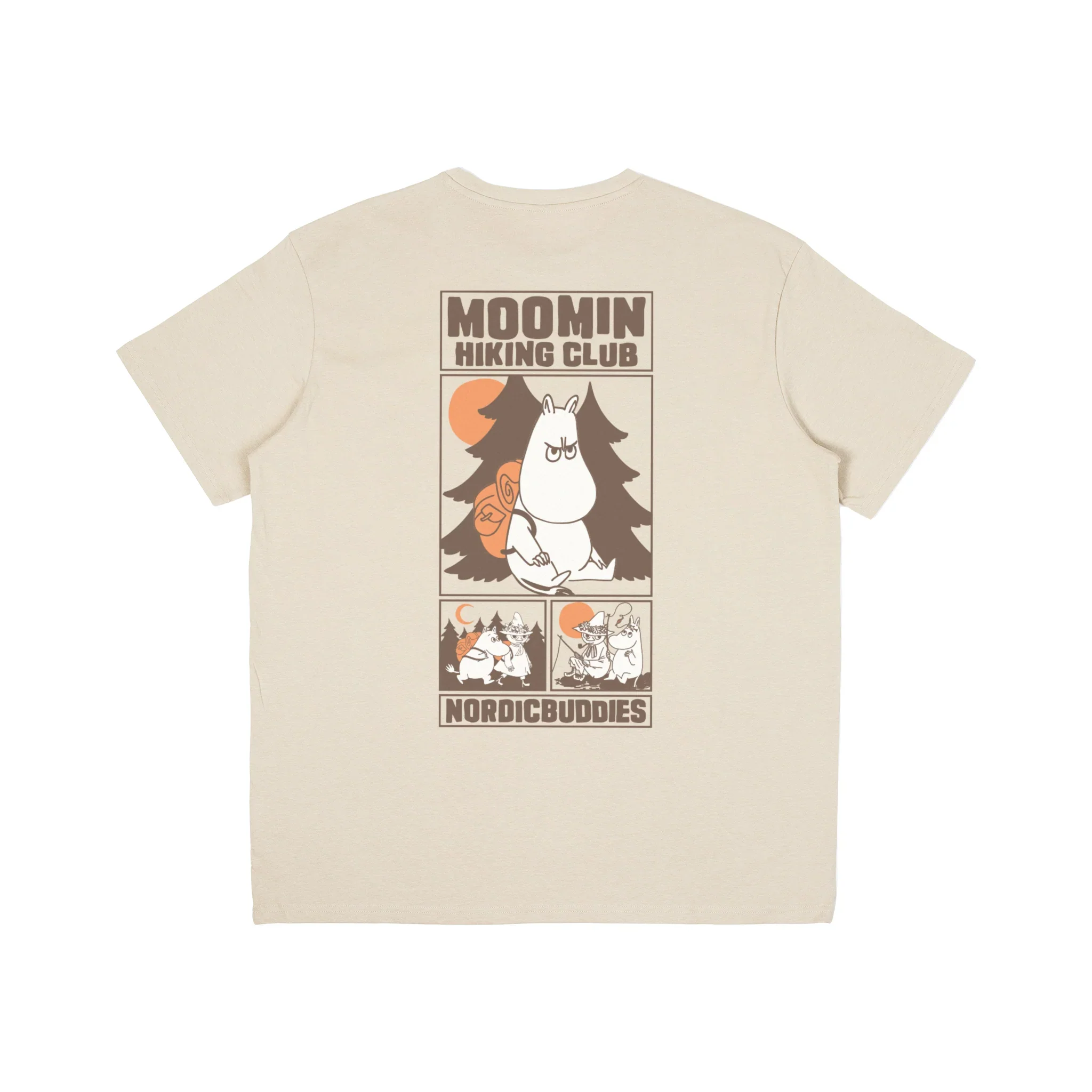 T-shirt Muminki Hiking Club W25 beż Nordicbuddies - Image 2