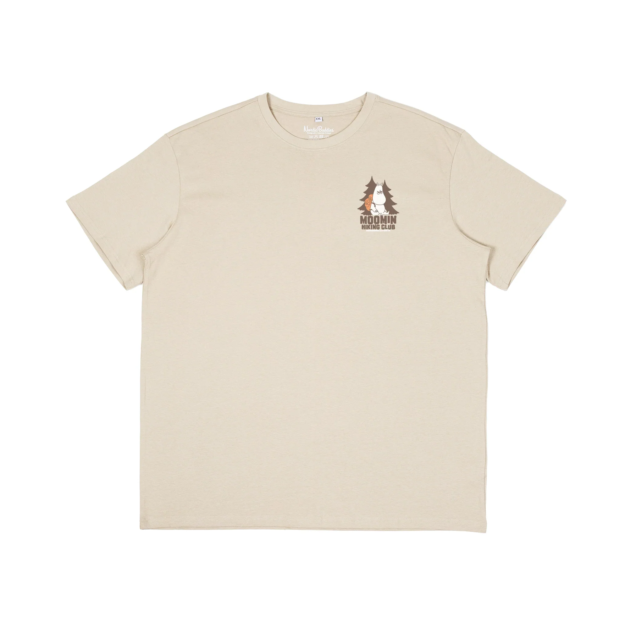 T-shirt Muminki Hiking Club W25 beż Nordicbuddies - Image 3