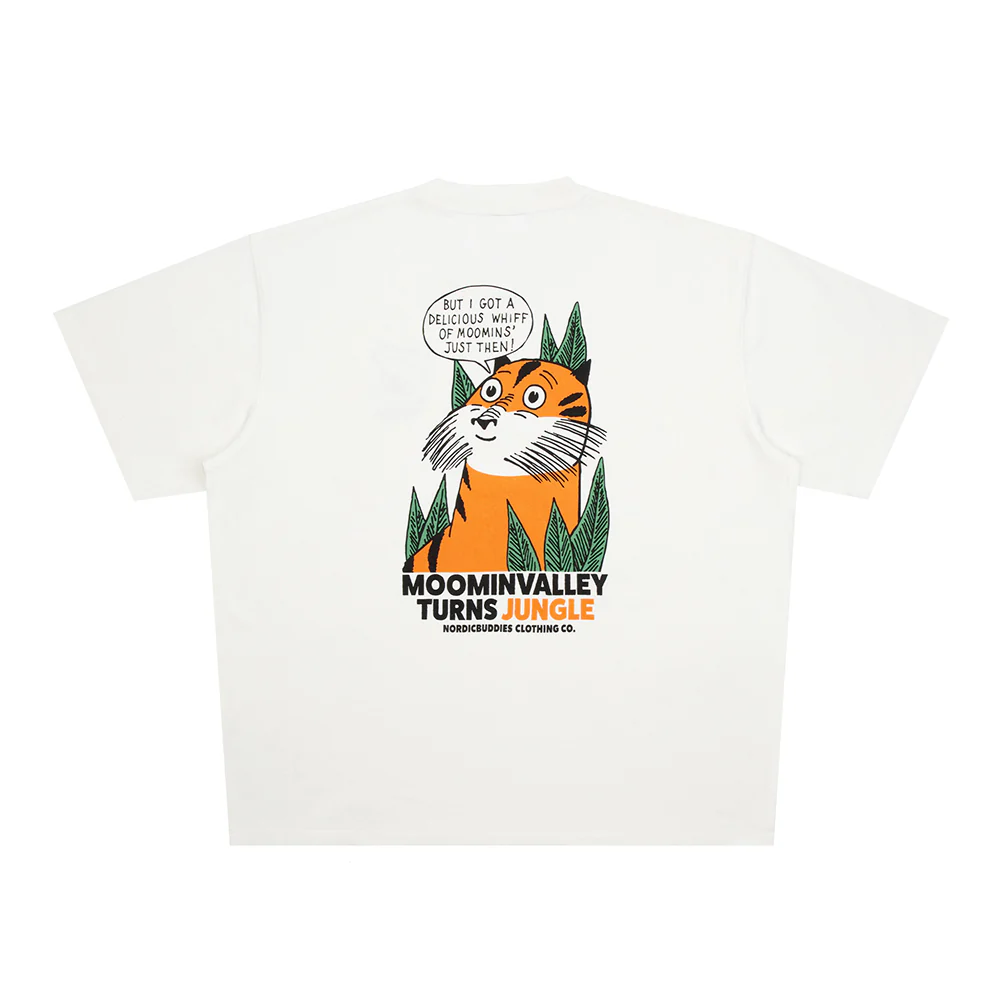 T-shirt Muminki w Dżungli biały NordicBuddies - Image 2