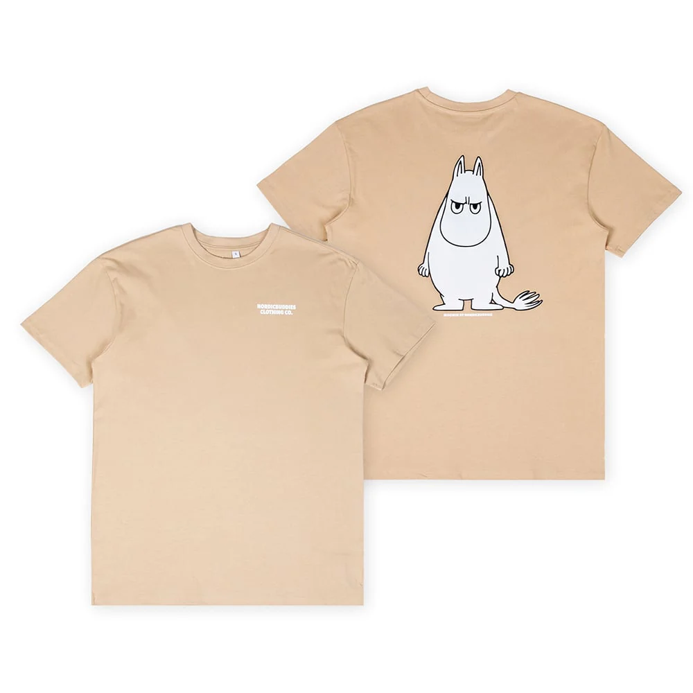 T-shirt Niezadowolony Muminek beż - Nordicbuddies - Image 2