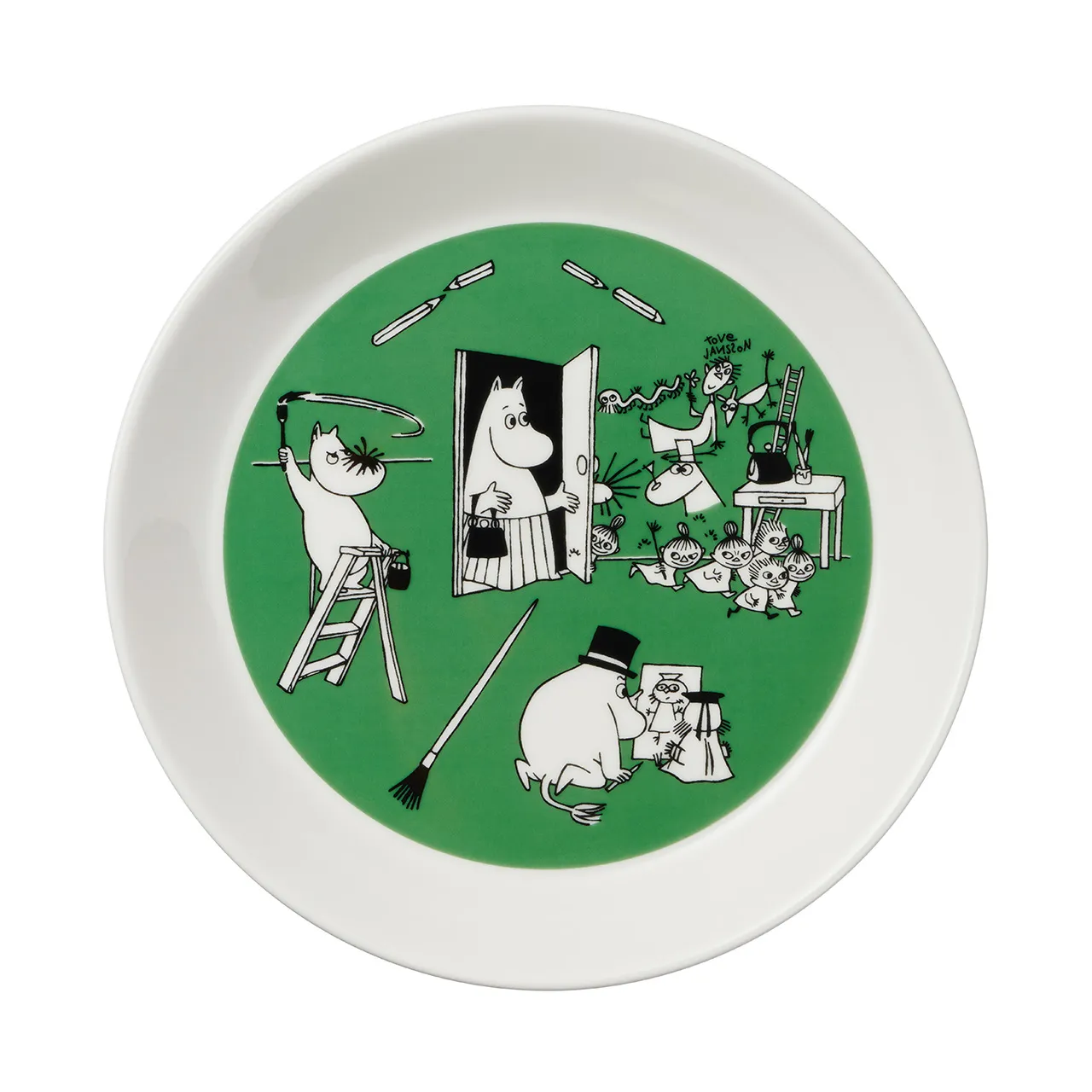 Talerze z edycji kolekcjonerskiej Muminki 2-pak: Drawing &Christmas - Moomin Arabia Finland - Image 2
