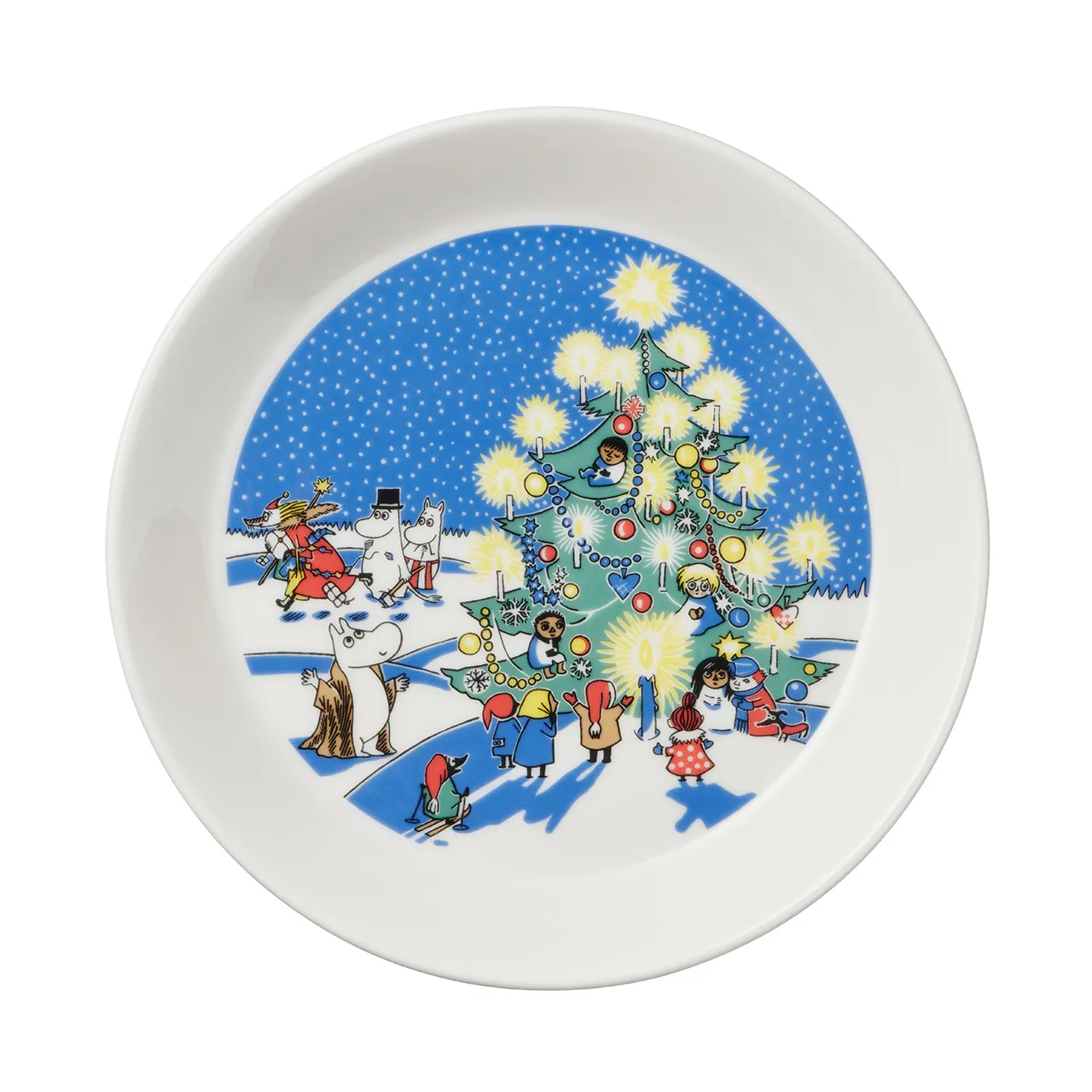 Talerze z edycji kolekcjonerskiej Muminki 2-pak: Drawing &Christmas - Moomin Arabia Finland - Image 3