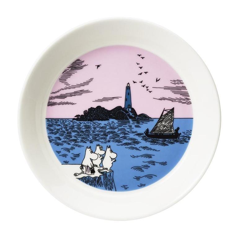Talerze z edycji kolekcjonerskiej Muminki 2-pak: Night Sailing and Peace - Moomin Arabia Finland - Image 2