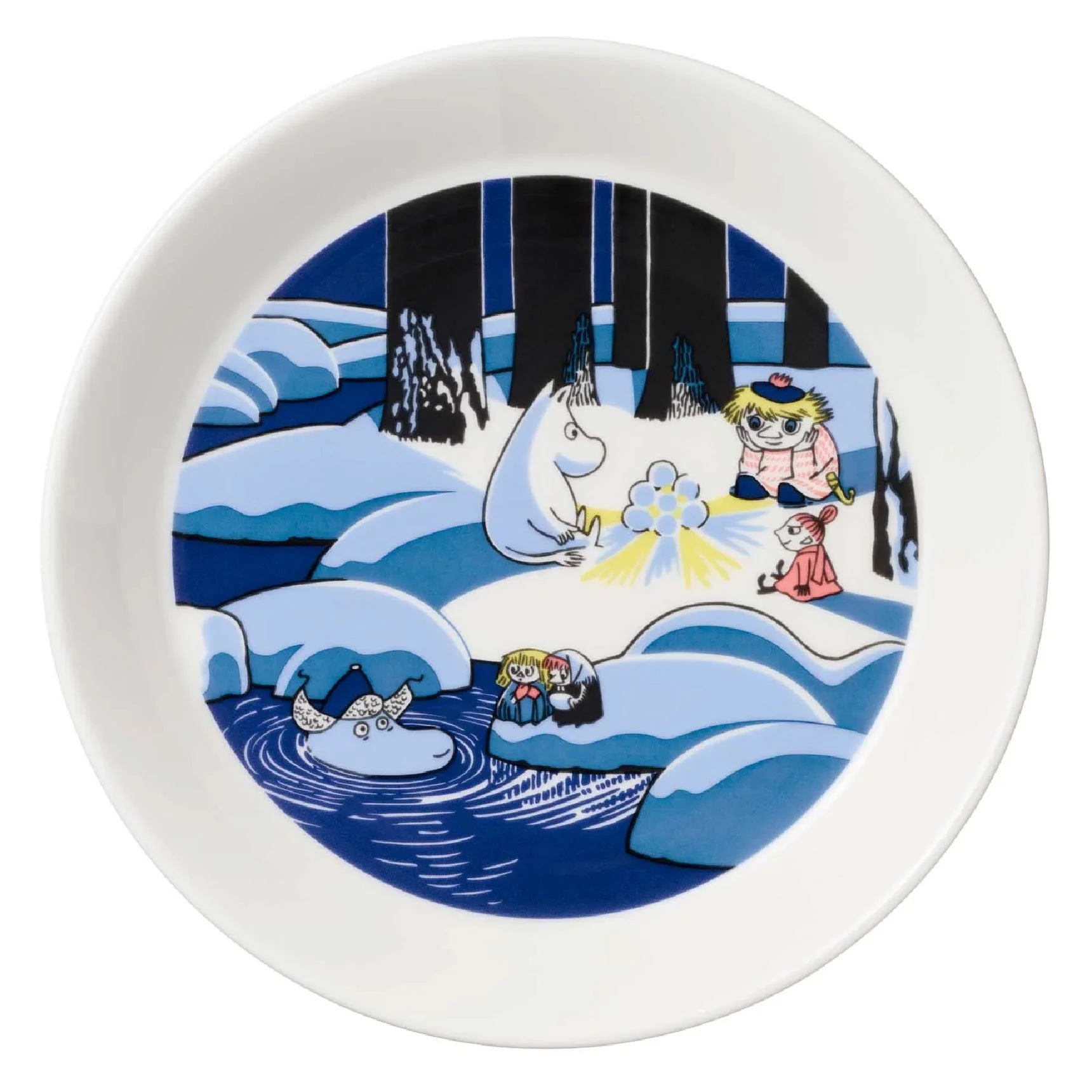 Talerze z edycji kolekcjonerskiej Muminki 2023, 2-pak: Śnieżna Latarnia i Dzień Muminków - Moomin Arabia Finland - Image 2