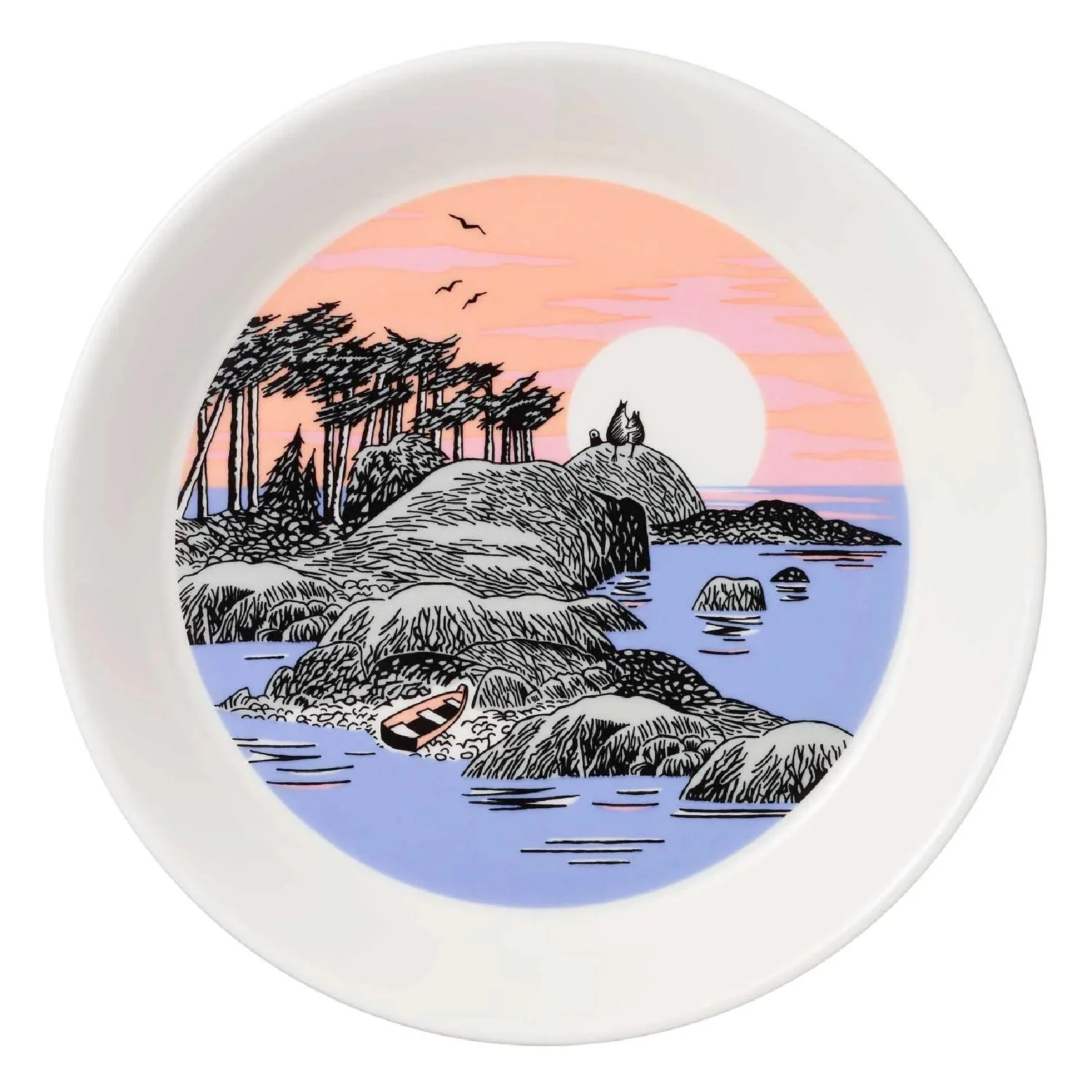 Talerze z edycji kolekcjonerskiej Muminki 2023, 2-pak: Śnieżna Latarnia i Dzień Muminków - Moomin Arabia Finland - Image 3