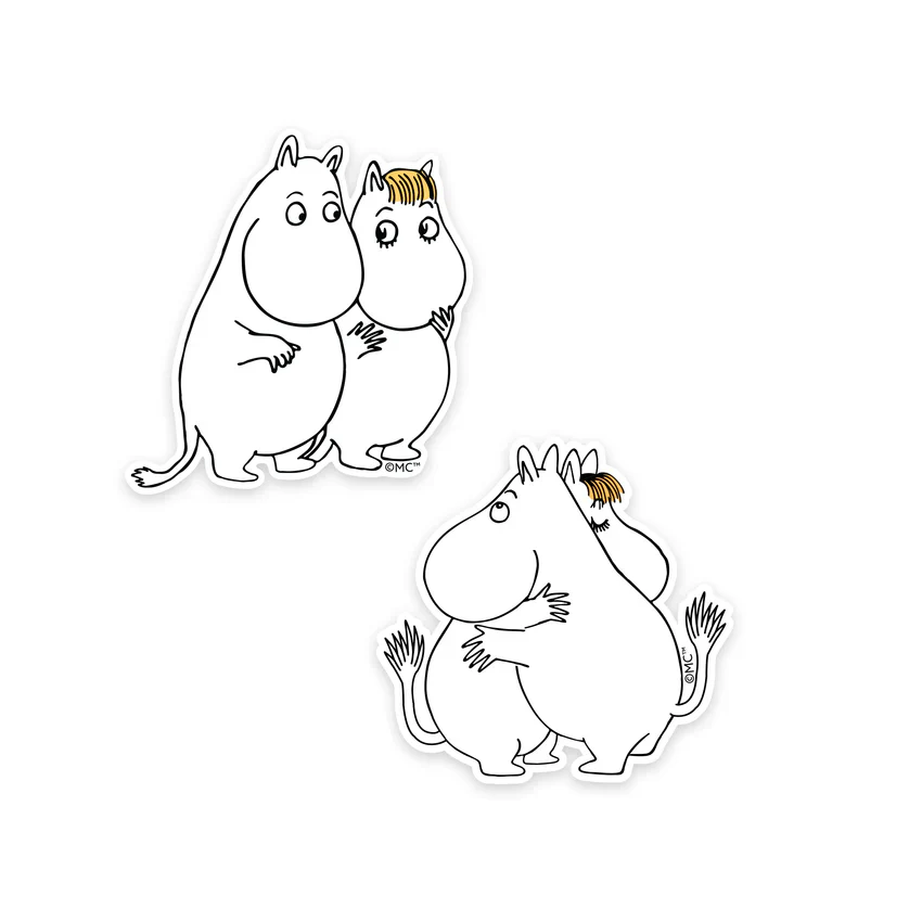 Zestaw 2 naklejek Muminek i Migotka XL Nordicbuddies - Image 3