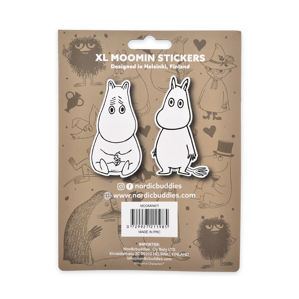 Zestaw 2 naklejek Przestraszony Muminek XL Nordicbuddies - Image 2