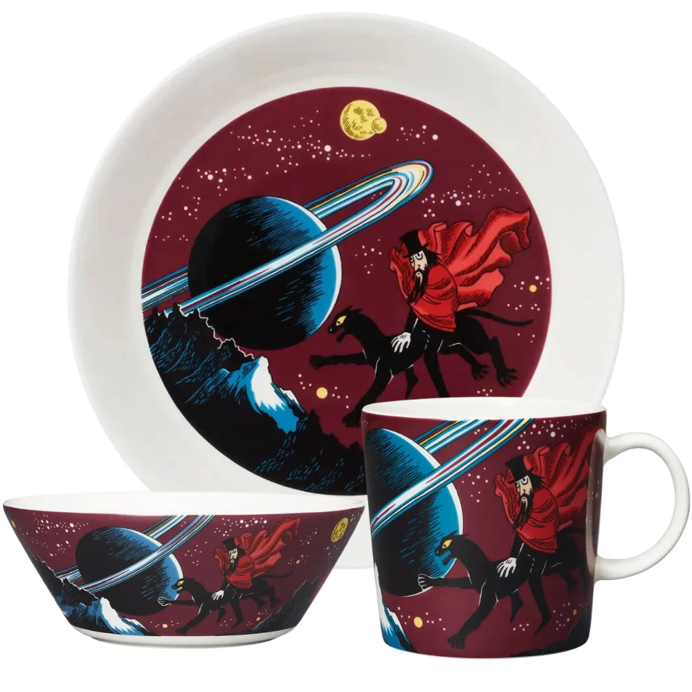 Zestaw porcelanowy (kubek, miska, talerz) Czarnoksiężnik - Moomin Arabia - Image 2